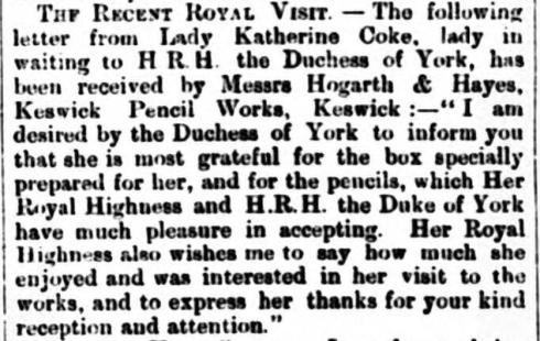 Hogarth - royal visit - 15.09.1900