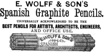 Wolff’s “Spanish Graphite” Pencils.